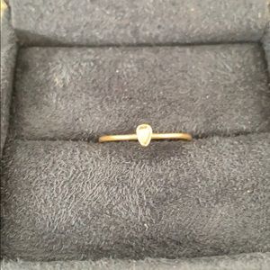 Gabriella Kiss Tiny Pink Diamond Ring in 18k gold